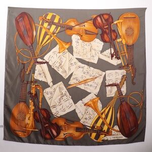 Trussardi Vintage Silk Scarf Made in Italy